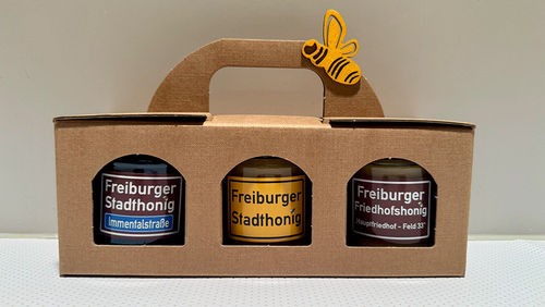 Geschenk-Set 3er Pappkoffer "Freiburg"