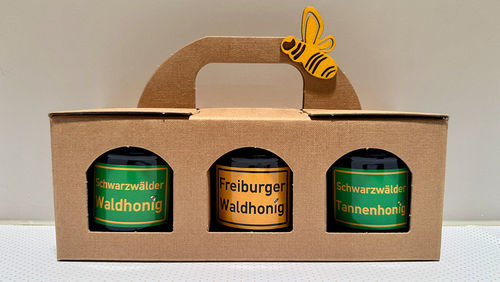 Geschenk-Set 3er Pappkoffer "Honigtau"